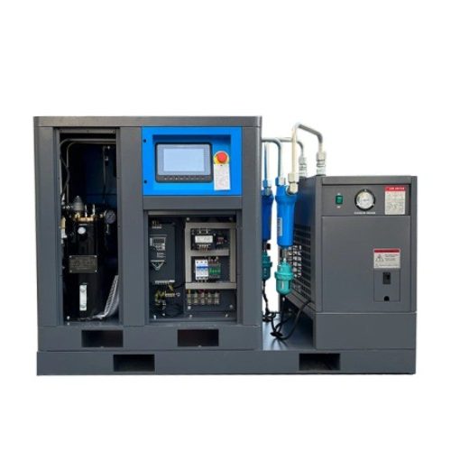Combinatorial 10HP 7.5KW PM VSD screw air compressor with air dryer